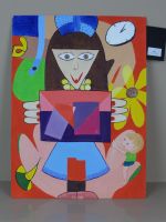 Lilly Ölgemälde ( 40 x 60 ) - virtual art gallery Affeere