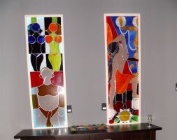Pat und Puppe Tiffany Stil virtual art gallery Affeere