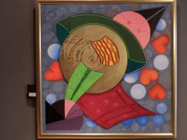Harlekin Ölgemälde (100 x 100) - virtual art gallery Affeere