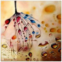 Macroaufnahme Tropfen 20x20 Kunstgalerie Affeere