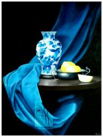 Vase auf dem Tisch 60x80 Kunstgalerie Affeere